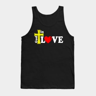 Christian Design God Is Love Tank Top